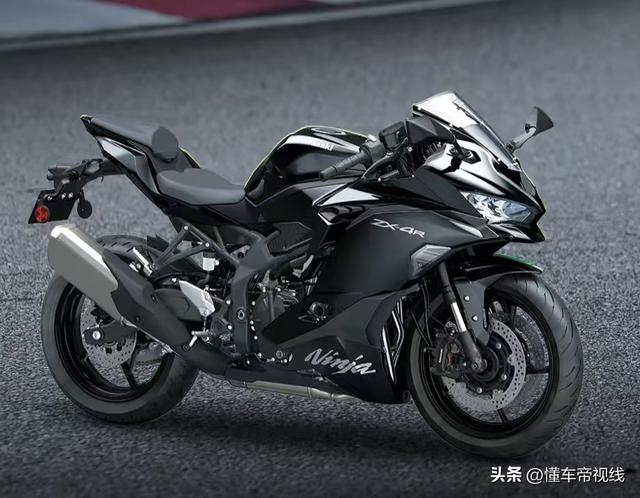 新车｜卖价69800元/新配色，2025款川崎Ninja ZX-4R上市，四缸动力-2.jpg